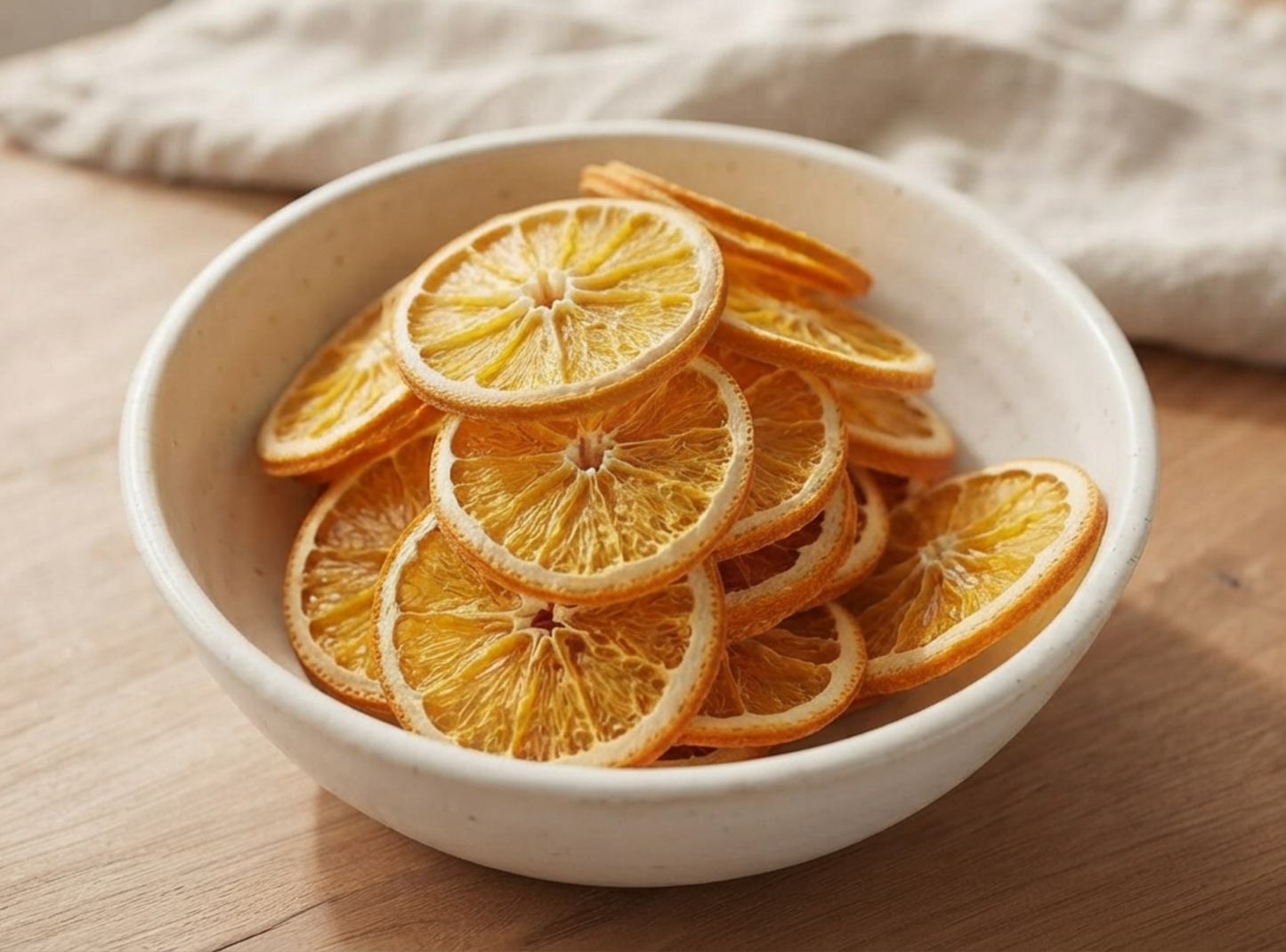 Dehydrated Orange Garnish