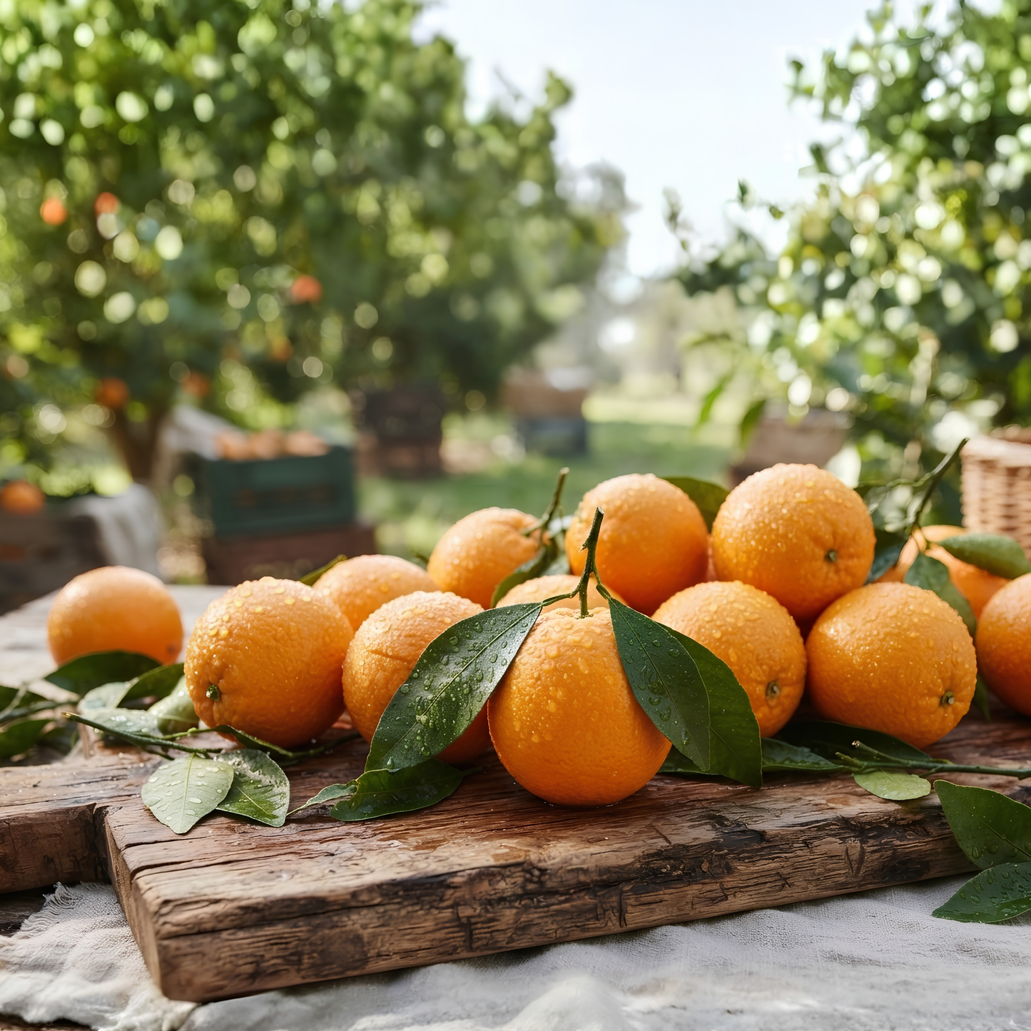 Dehydrated Orange Garnish