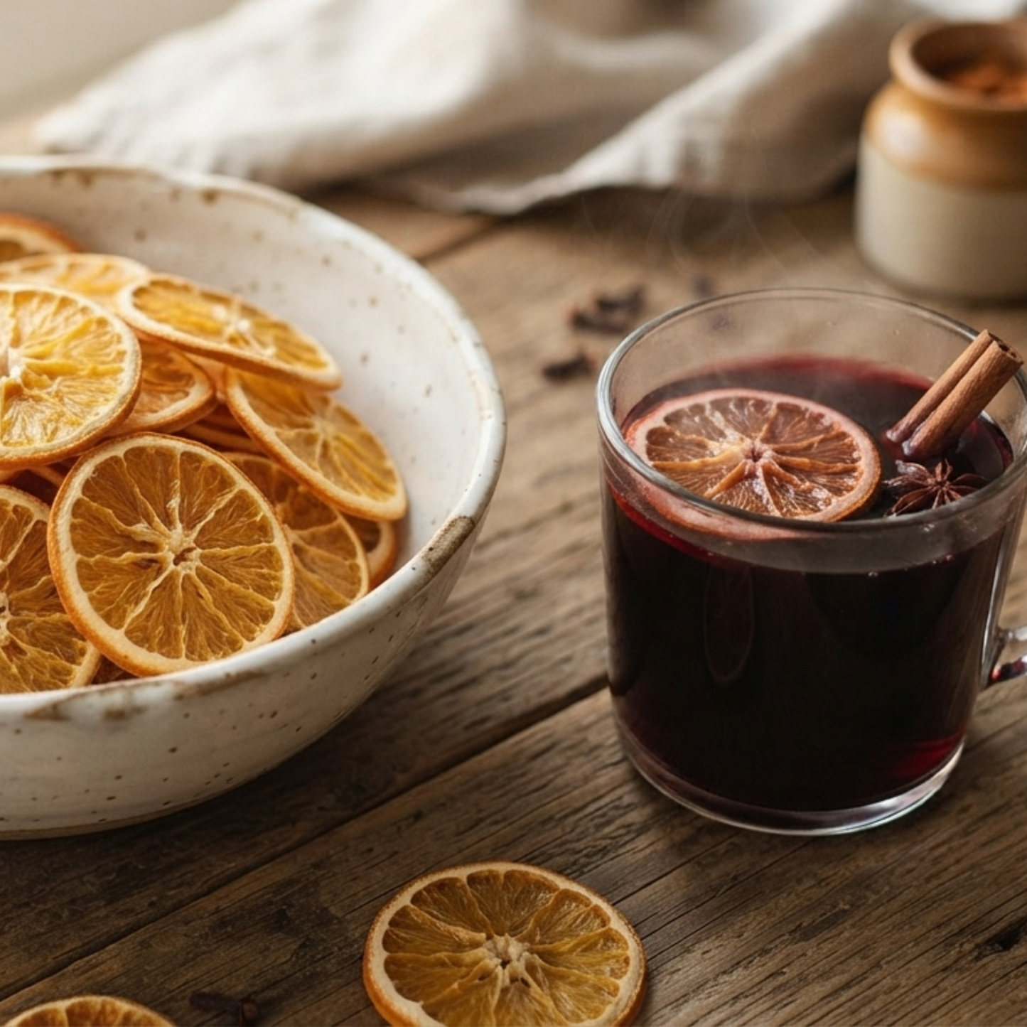 Dehydrated Orange Garnish