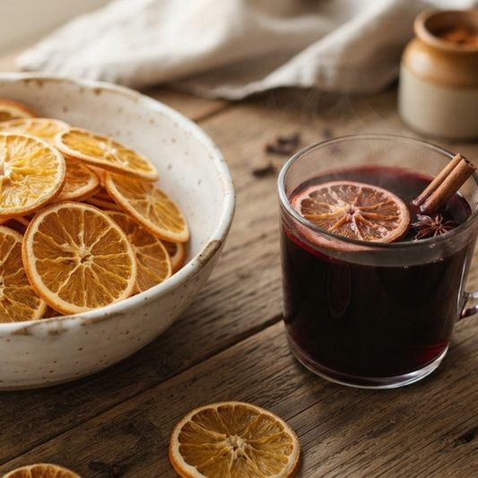 Dehydrated Orange Garnish